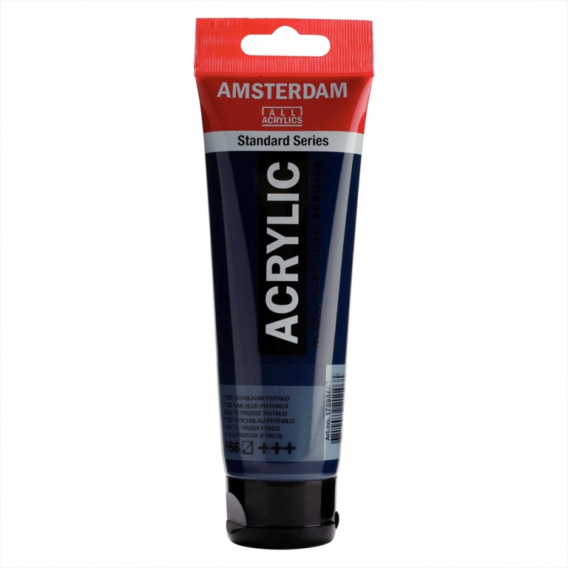 566 Peinture Acrylique en tube - Bleu Pruss Phatalo - 566 - Amsterdam - 120ml – Image 1