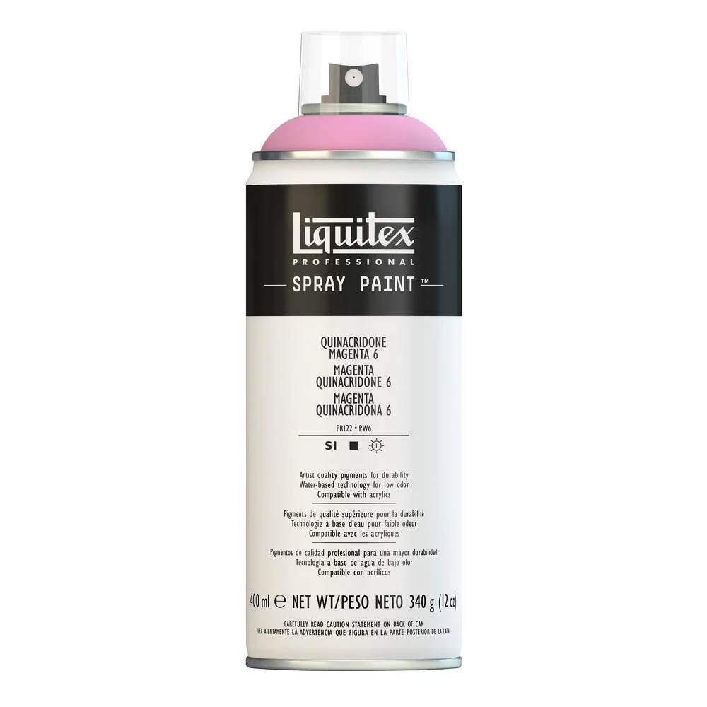 Magenta quinacridone 6 peinture en spray – Liquitex, 400 ml Magenta quinacridone 6 peinture en spray Liquitex 400 ml