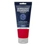 Rouge d'alizarine peinture acrylique Lefranc Bourgeois 80 ml