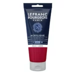 Rouge carmin peinture acrylique Lefranc Bourgeois 80 ml