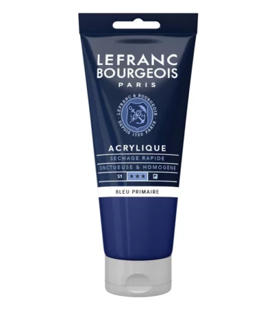 Bleu primaire peinture acrylique Lefranc Bourgeois 80 ml