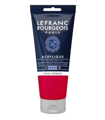 Rouge primaire peinture acrylique Lefranc Bourgeois 80 ml