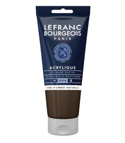 Terre d'ombre brûlée peinture acrylique Lefranc Bourgeois 80 ml