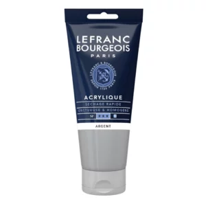 Peinture acrylique argent Lefranc Bourgeois 80 ml