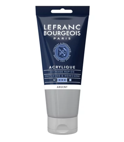 Peinture acrylique argent Lefranc Bourgeois 80 ml