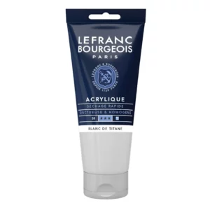Blanc de titane peinture acrylique Lefranc Bourgeois 80 ml