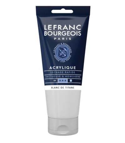 Blanc de titane peinture acrylique Lefranc Bourgeois 80 ml