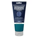 Bleu turquoise peinture acrylique Lefranc Bourgeois 80 ml