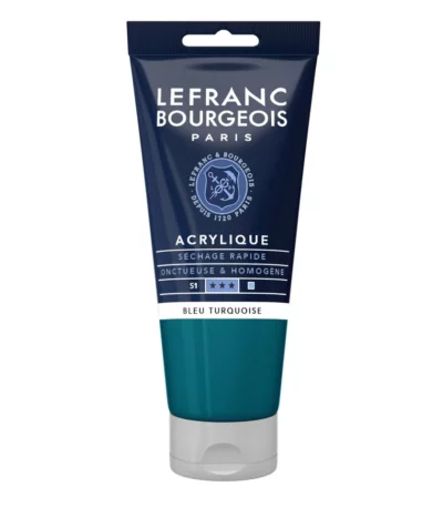 Bleu turquoise peinture acrylique Lefranc Bourgeois 80 ml