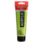 Peinture Acrylique en tube - Vert Jaunatre - 617 - Amsterdam - 120ml