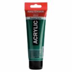 Peinture Acrylique en tube - Vert Permenant - 619 - Amsterdam - 120ml