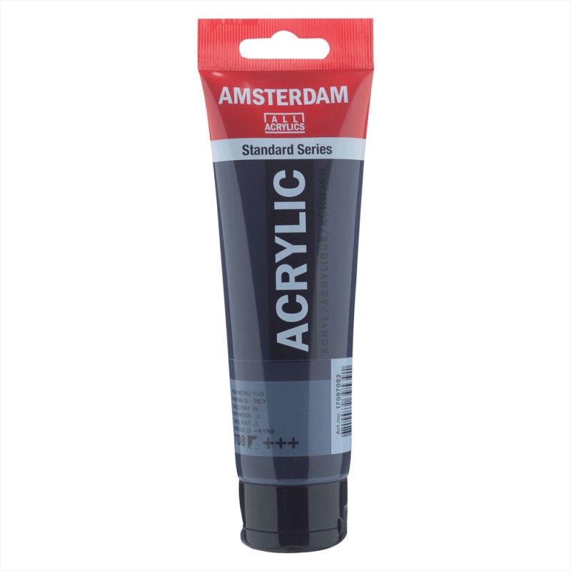 708 Peinture Acrylique en tube - Gris Payne - 708 - Amsterdam - 120ml – Image 1