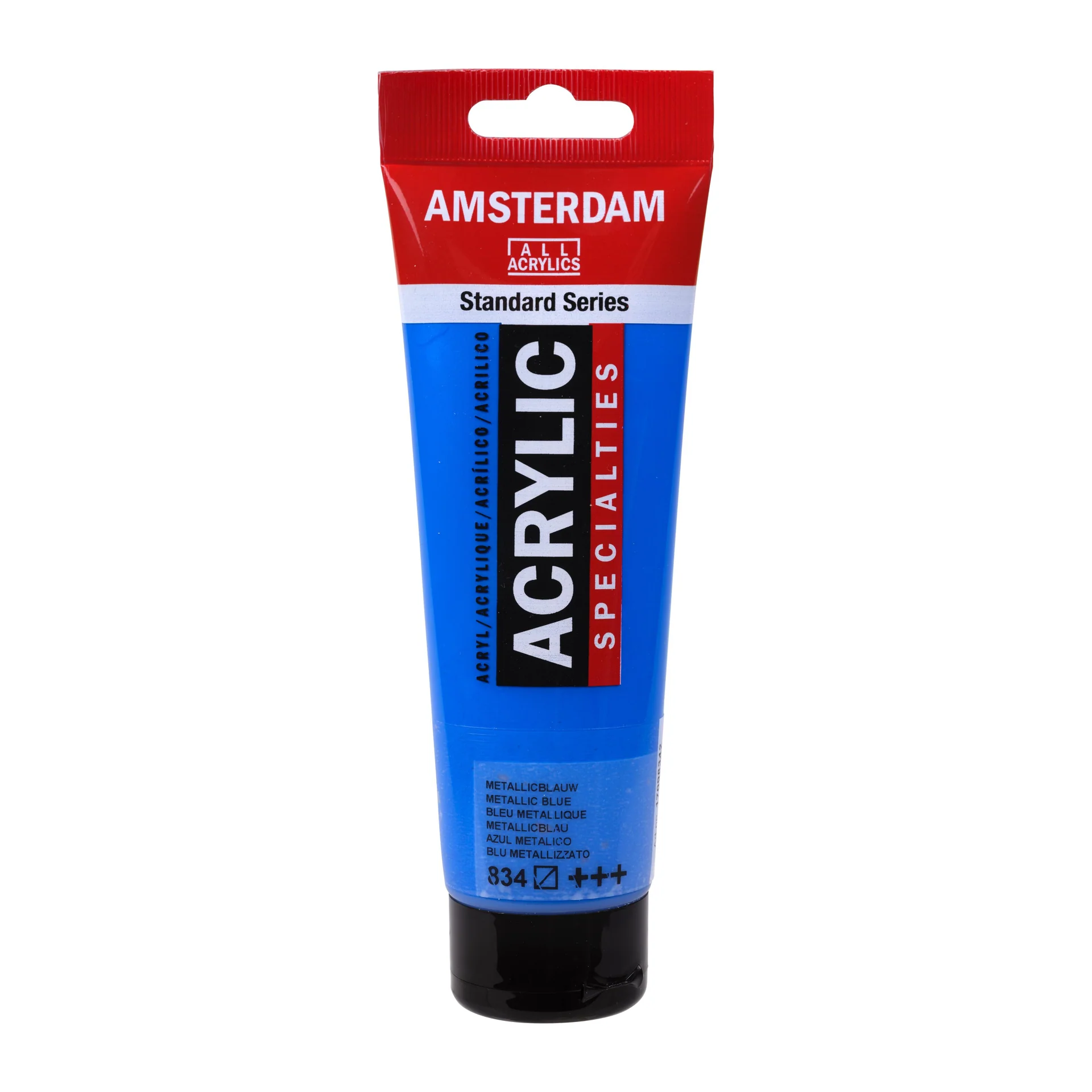 834 Peinture Acrylique en tube - Bleu Metallique - 834 - Amsterdam - 120ml – Image 1