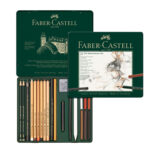 Crayons Monochrome , Boite Métal 21pcs - Faber Castell
