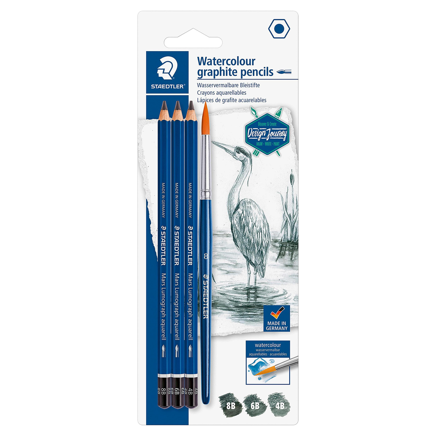 Crayons graphite Staedtler Mars Lumograph aquarell Crayons graphite Staedtler Mars Lumograph aquarell – Image 1