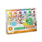 6 tubes de couleurs finger paint 36ml
