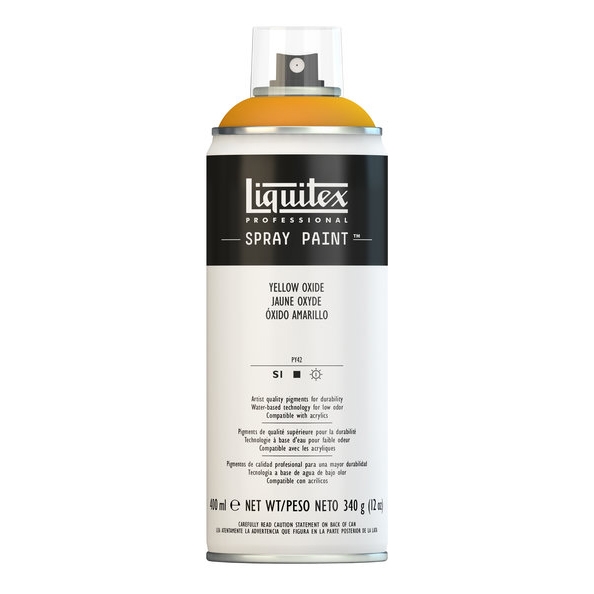 Ocre jaune (jaune oxyde) peinture en spray – Liquitex, 400 ml Ocre jaune peinture en spray Liquitex 400 ml
