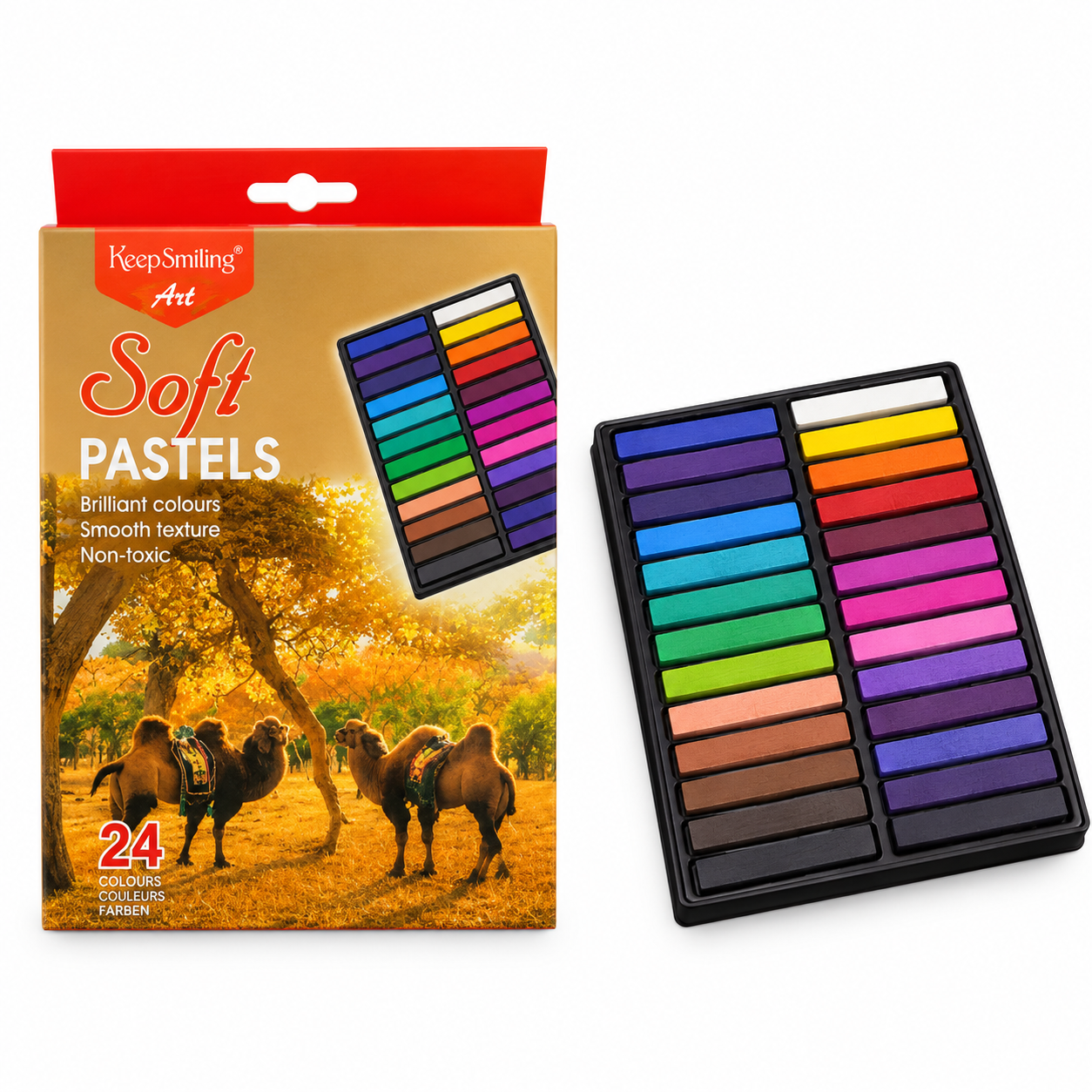 Set de 24 Keep Smiling Soft Pastels Set de 24 Keep Smiling Soft Pastels – Image 1