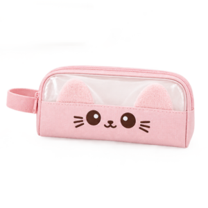 Trousse Scolaire Chat Rose