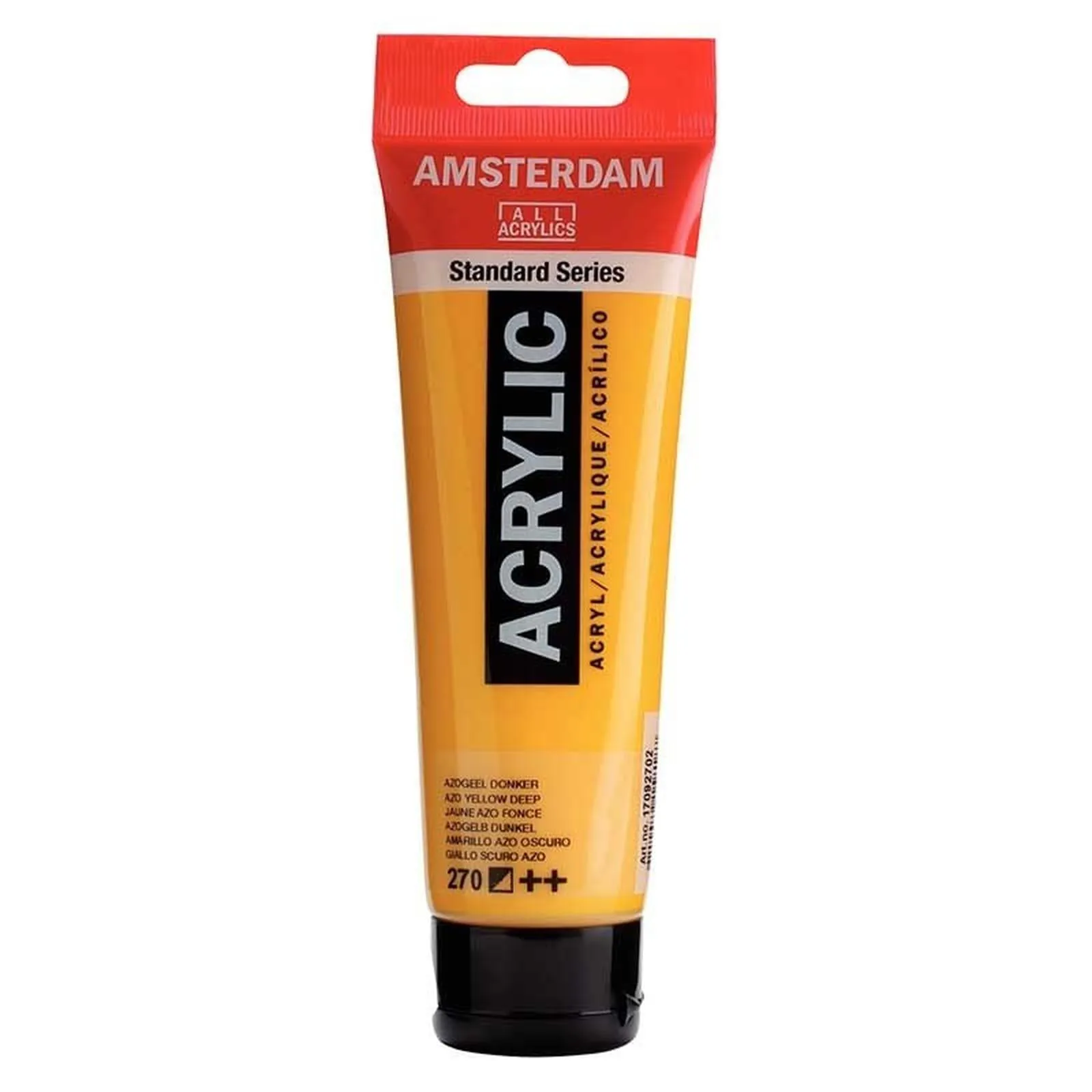 acrylique-amsterdam-120-ml-jaune-azo-fonce-beaux-arts Peinture Acrylique en tube - Jaune Azo - 270 - Amsterdam - 120ml – Image 1