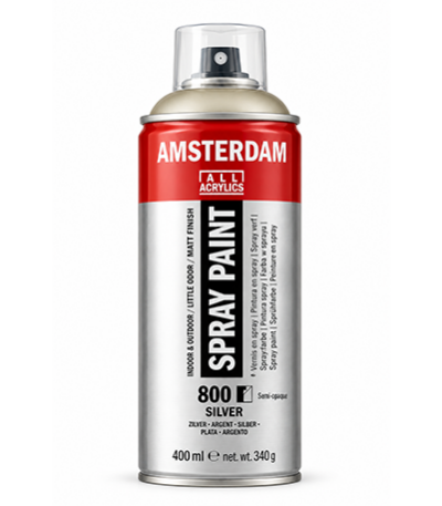 Peinture en spray argent Amsterdam 400 ml