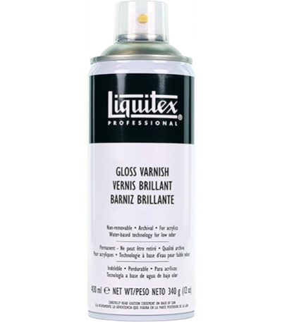 Vernis brillant spray Liquitex 400 ml