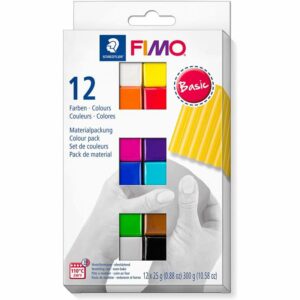 Coffret pâte Fimo Soft Basic 12 couleurs 12 x 25 g