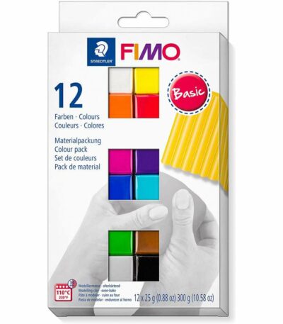 Coffret pâte Fimo Soft Basic 12 couleurs 12 x 25 g