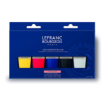 Coffret 5 tubes peinture acrylique Lefranc Bourgeois 80 ml