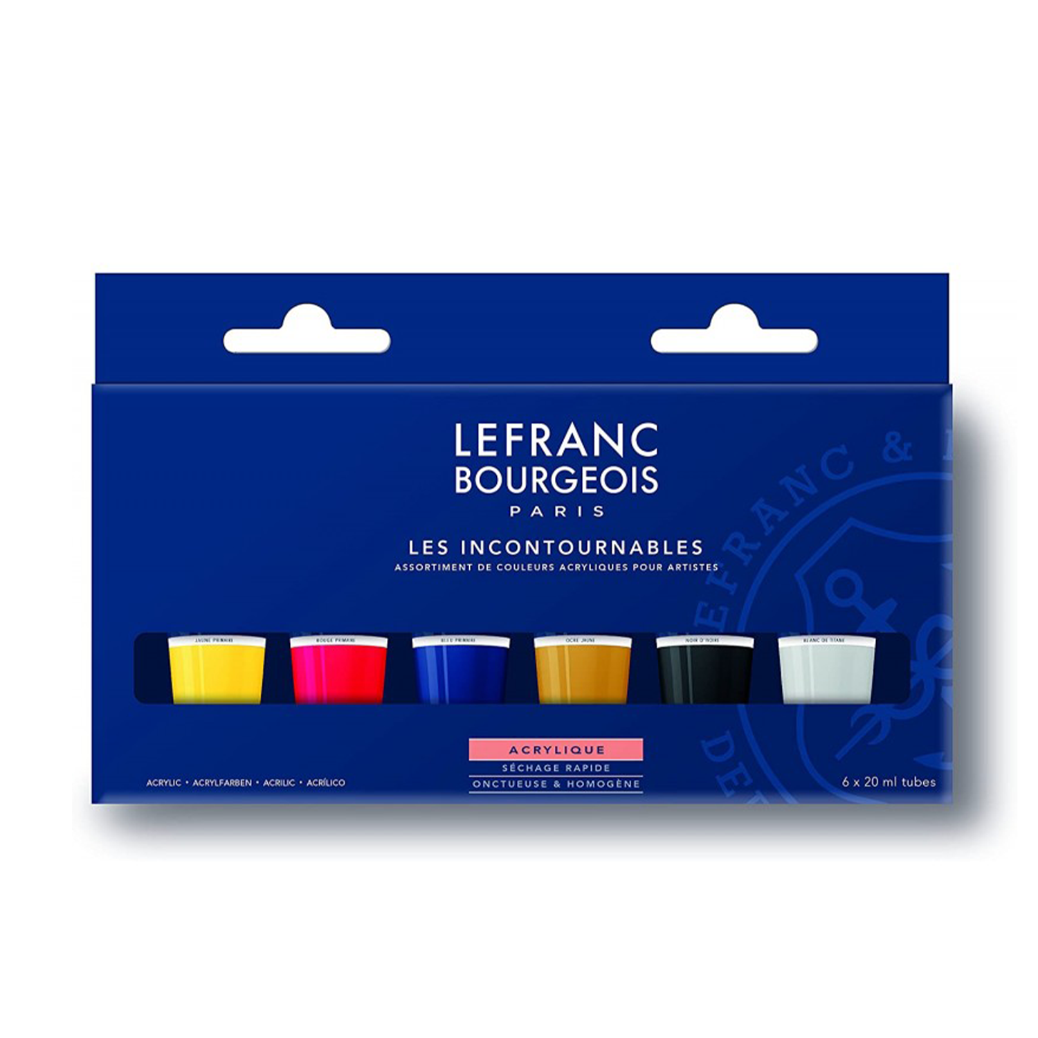 Coffret 6 tubes peinture acrylique – Lefranc Bourgeois, 20 ml Coffret 6 tubes peinture acrylique Lefranc Bourgeois 20 ml