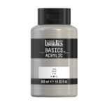 Peinture acrylique argent Liquitex Basics 400 ml