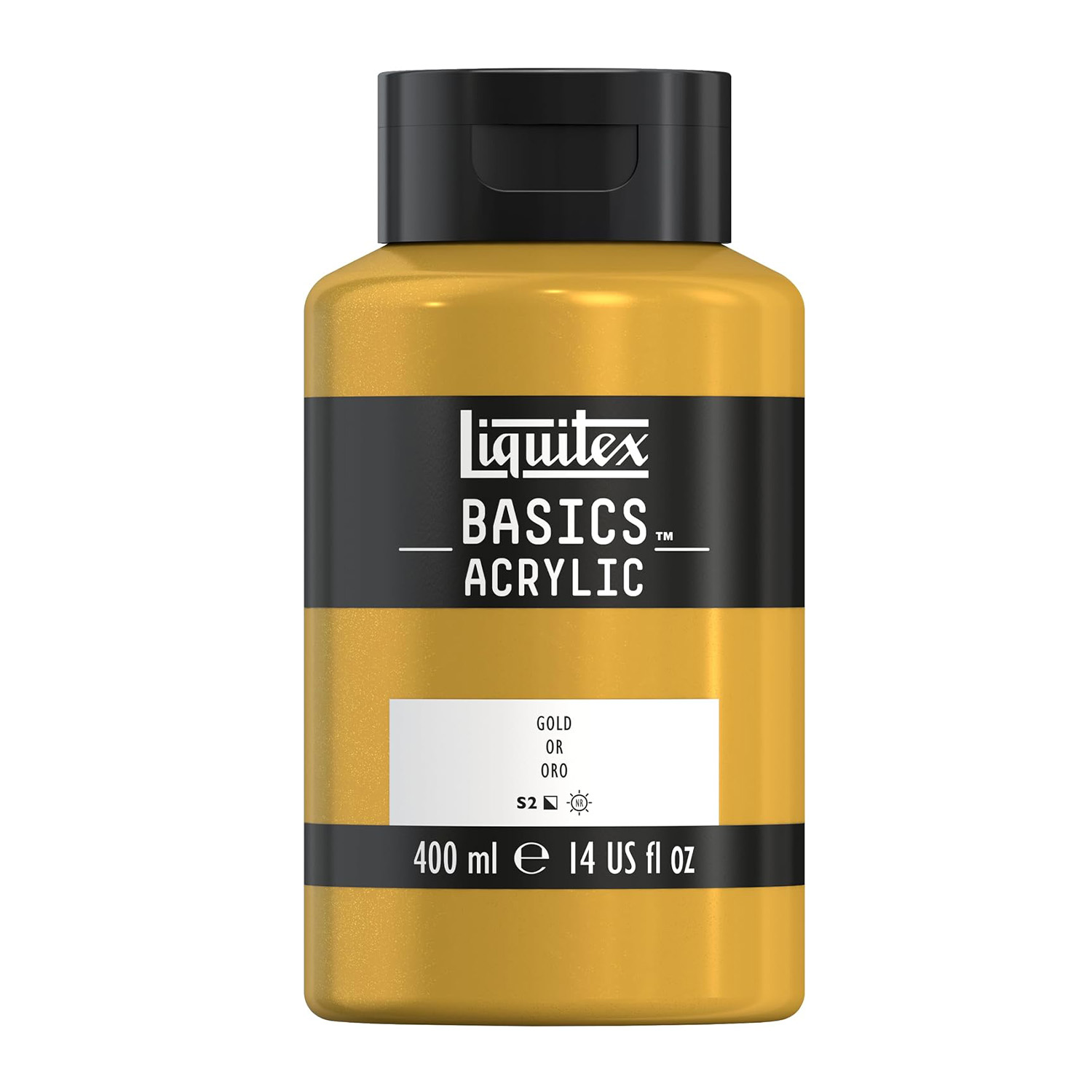 Peinture acrylique Liquitex Basics – Or, 400 ml Peinture acrylique or Liquitex Basics 400 ml