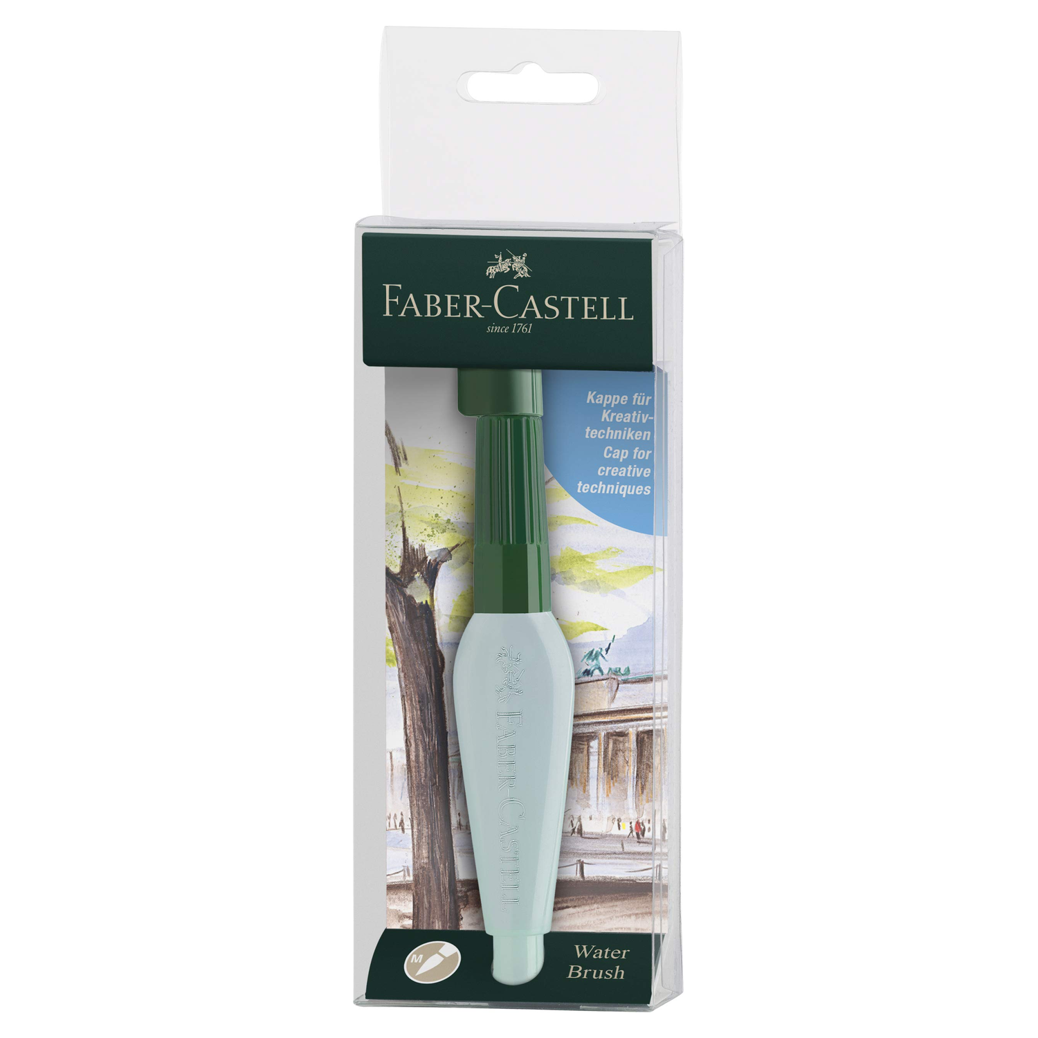 faber-castell-water-brush-1500x1500 Faber-Castell 185105 Pinceau pour réservoir d'eau Graphic, Aquarelle Set Complete – Image 1