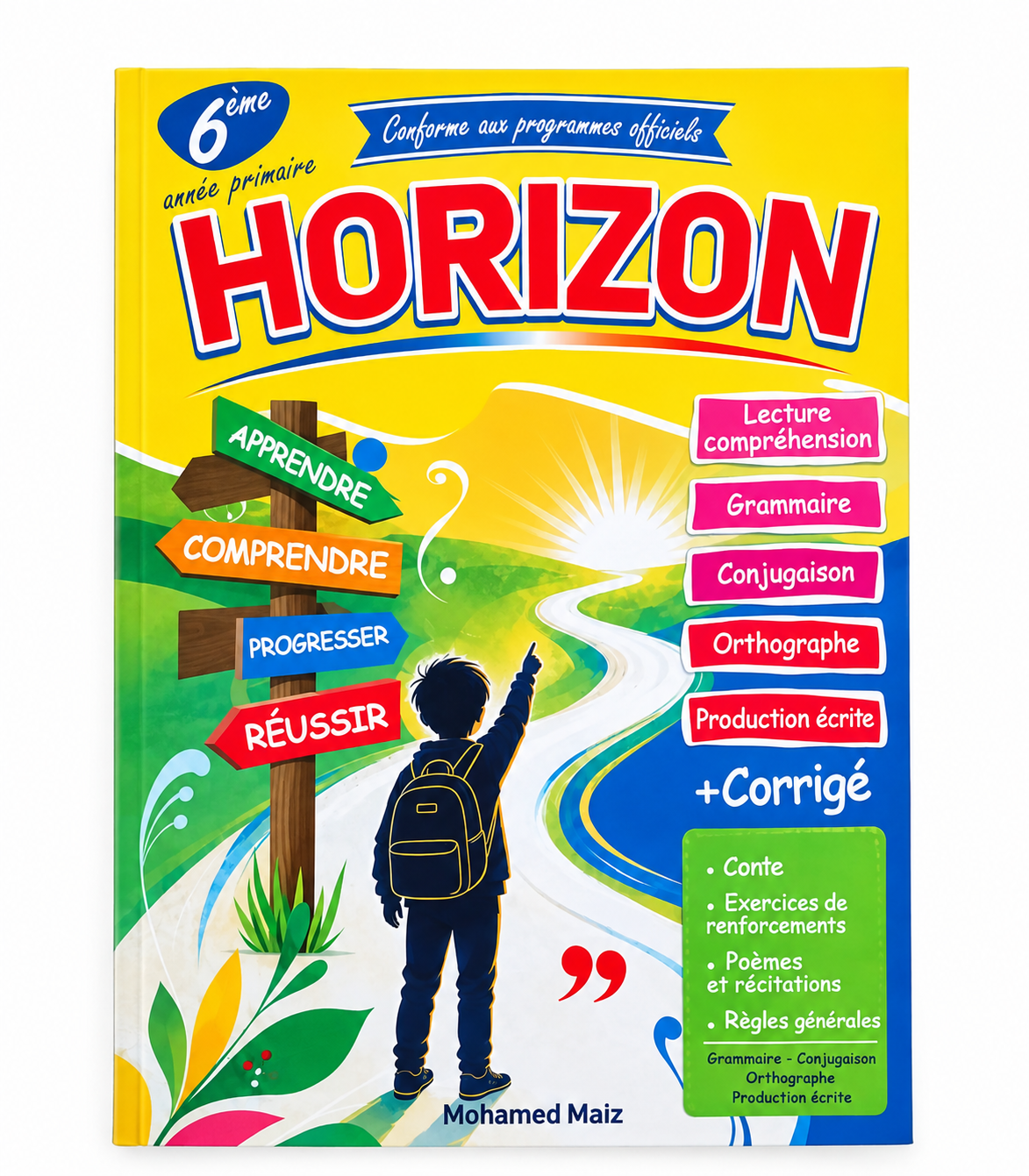 horizon Horizon 6ème Année Primaire – Cahier de Français avec Corrigé | Mohamed Maiz – Image 1
