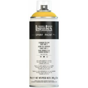 Jaune de cadmium foncé 5 peinture en spray Liquitex 400 ml