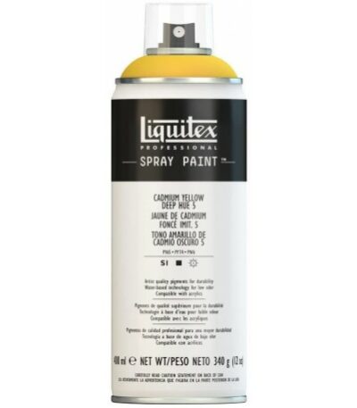Jaune de cadmium foncé 5 peinture en spray Liquitex 400 ml