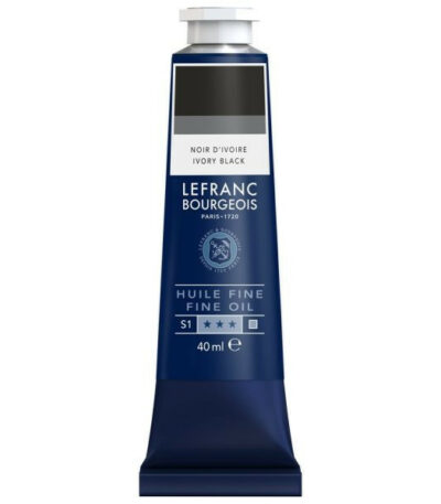Noir d'ivoire huile peinture fine Lefranc Bourgeois 40 ml