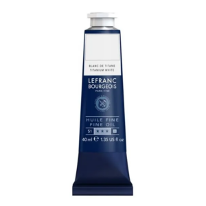 Blanc de titane huile peinture fine Lefranc Bourgeois 40 ml