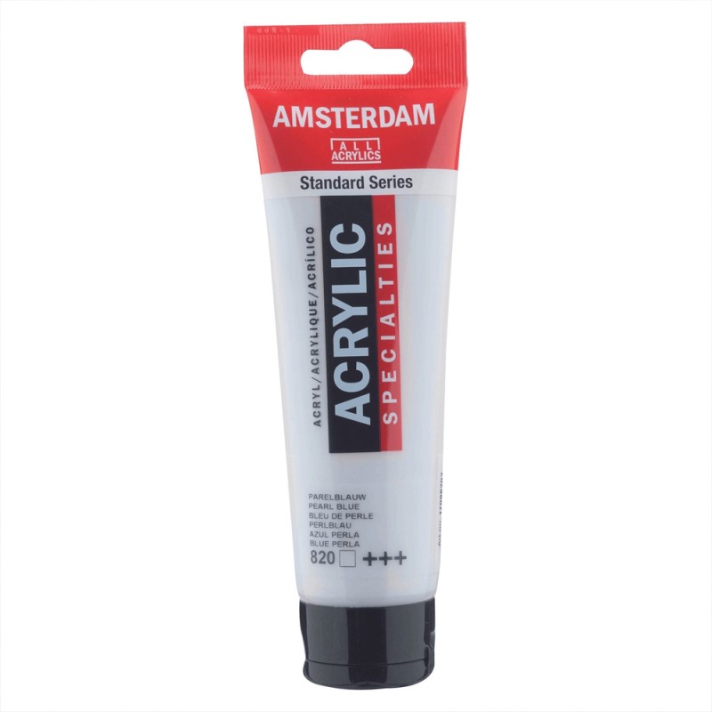 tube-acrylique-120ml-bleu-de-perle-820-amsterdam Peinture Acrylique en tube - Bleu de Perle - 820 - Amsterdam - 120ml – Image 1