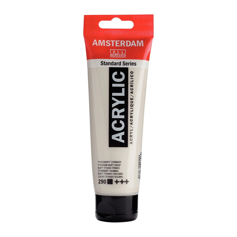 tube-acrylique-120ml-vert-de-perle-822-amsterdam Peinture Acrylique en tube -Buff Titane Foncé - 290 - Amsterdam - 120ml – Image 1