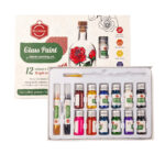 Coffret de peinture pour verre , 12 couleurs x 12 ml - Keep Smiling
