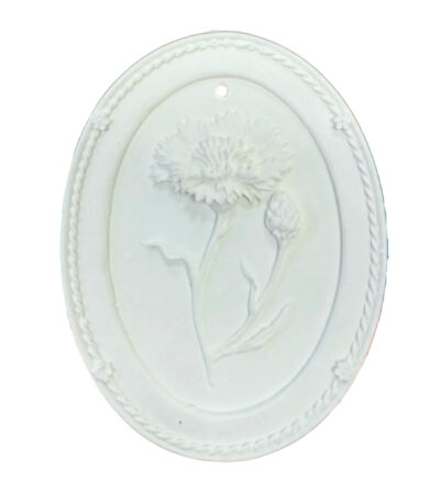 Plaque Décorative Ovale Blanche