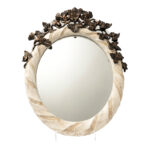 Miroir mural ovale de style classique