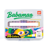 Feutres Babamao 36 couleurs, marqueurs acryliques en boîte