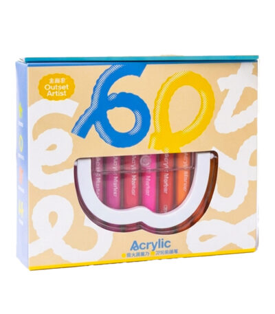 Feutres acryliques 60 couleurs Outset Artist en boîte