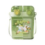 Gourde Kawaii étanche avec double ouverture 780ml Vert