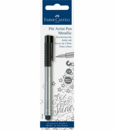 Pitt Artist Pen argent Faber-Castell 1.5 en blister