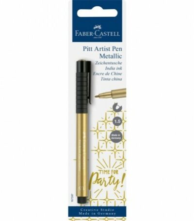 Feutre Pitt or Artist Pen Metallic 1.5 Faber-Castell en blister