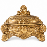Coffret à bijoux doré rococo style baroque