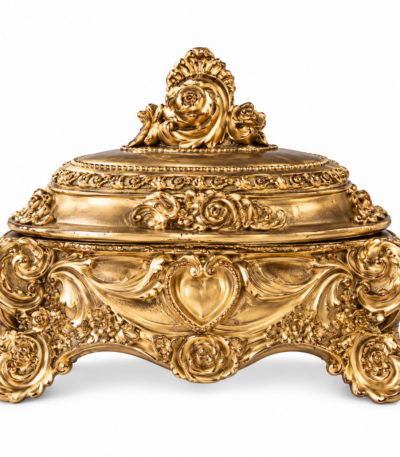 Coffret à bijoux doré rococo style baroque